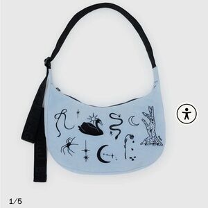 Baggu Light Blue medium crescent Bag - NWT